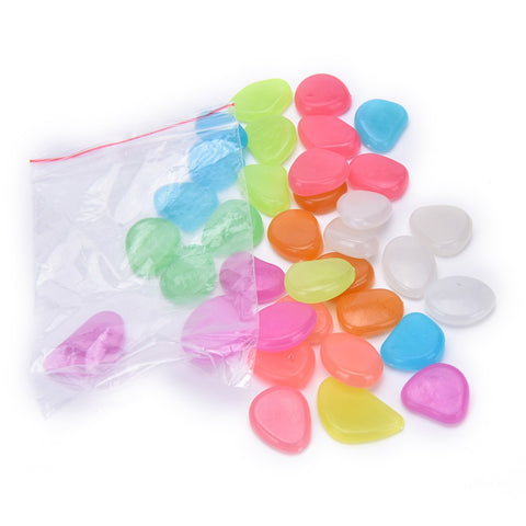 100 pcs Garden Glowing Stones